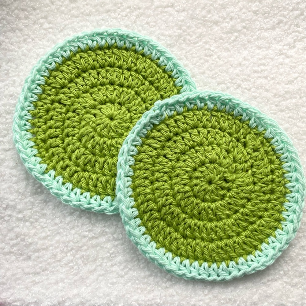 Cotton Crocheted Coasters Set of 2